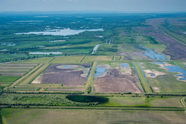 Landwirtschaftliche Flächen Beschädigt Durch Aggressive Landwirtschaft Donaudelta Rumänien — Stockfoto