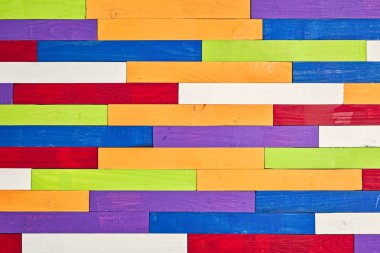 Renkli yaratıcı ahşap sopa rastgele parke