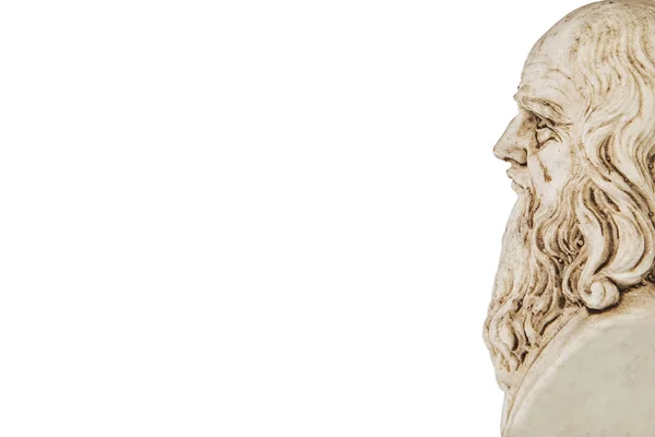 Leonardo Vinci Perspective View One Greatest Mind Humanity Isolated White — Stock Photo, Image