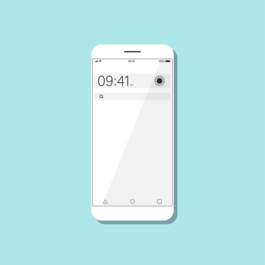 Kopyalama alanı kabarcığına sahip akıllı telefon bilgi grafikleri.