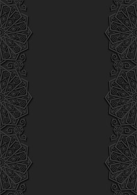 Geleneksel süsleme ile çiçek arka plan. Vektör çizim