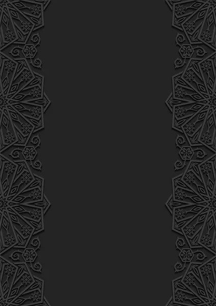 Geleneksel süsleme ile çiçek arka plan. Vektör çizim