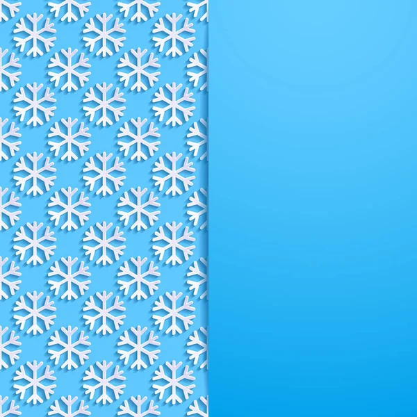 Decorative Background Snowflakes Vector Illustration — Stock Vector