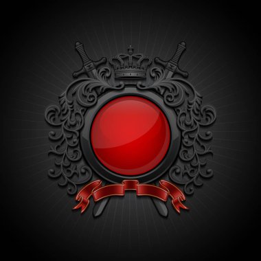 Arması. Dekoratif sembolü. Vektör çizim