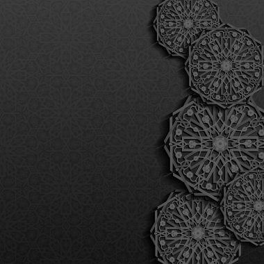 Geleneksel çiçek süsleme ile arka plan