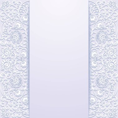 Vintage çiçek süsü ile arka plan