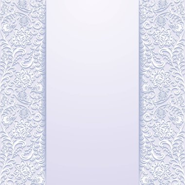 Vintage çiçek süsü ile arka plan