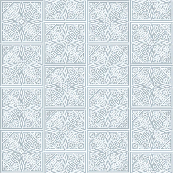 Naadloze patroon met traditionele floral ornament — Stockvector