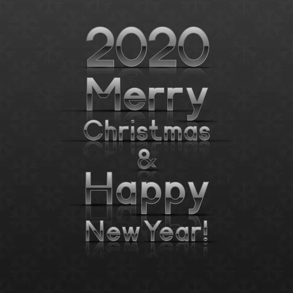 2020 Christmas and New Year "s Ευχετήρια κάρτα — Διανυσματικό Αρχείο