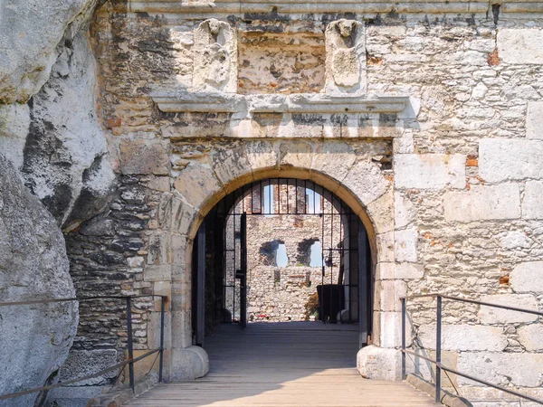 Château Ogrodzieniec Château Médiéval Ruine Pologne — Photo