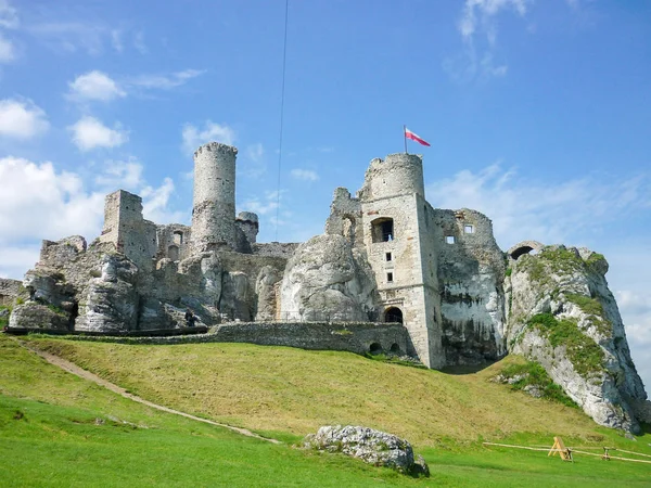 Château Ogrodzieniec Château Médiéval Ruine Pologne — Photo