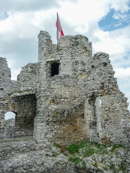 Château Ogrodzieniec Château Médiéval Ruine Pologne — Photo