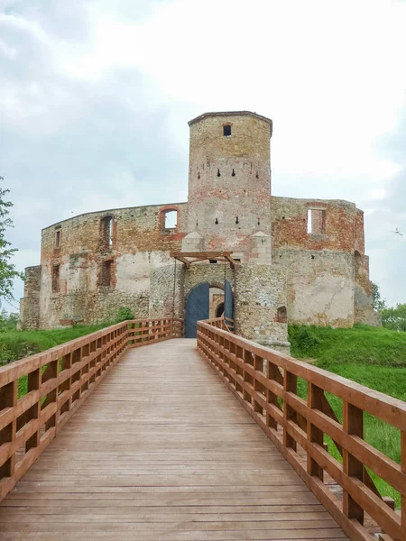 Замок Севиэрц Разрушенный Готический Замок Польше — стоковое фото
