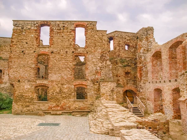 Siewierz Castle Een Geruïneerde Gotische Burcht Polen — Stockfoto