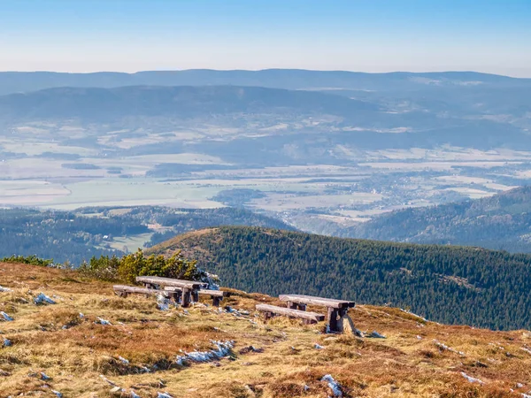 Snieznik Den Högsta Toppen Bergsmassivet Snieznik Och Den Polska Östra — Stockfoto