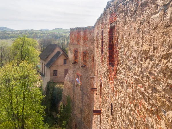 Vista Castelo Grodno Zagorze Slaskie Polônia — Fotografia de Stock