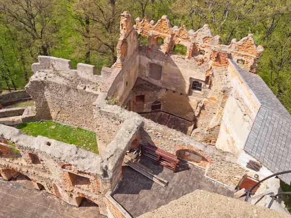 Weergave Van Grodno Kasteel Zagorze Slaskie Polen — Stockfoto