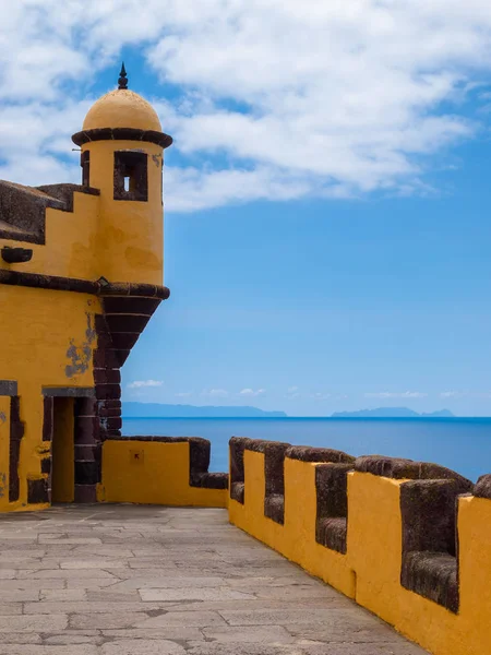 Zobrazit Starého Hradu Fortaleza Sao Tiago Funchal Madeira Portugalsko — Stock fotografie