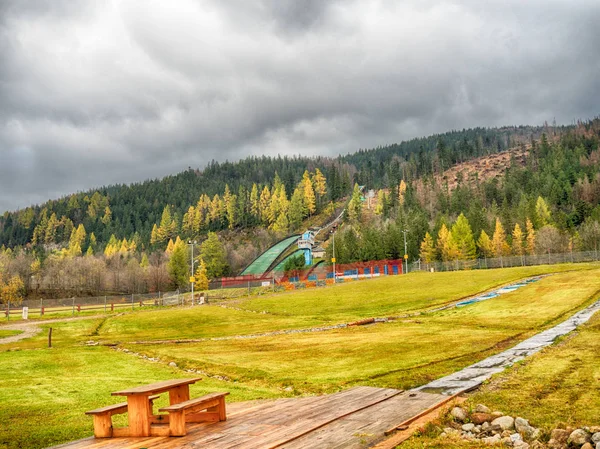 Weergave Van Skischans Zakopane — Stockfoto