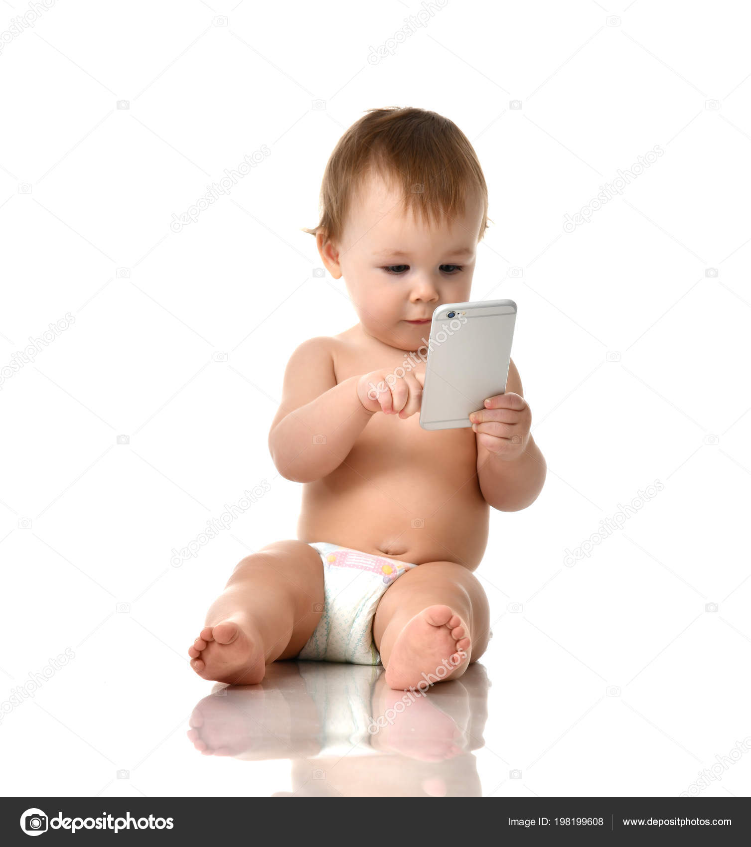 Infant Child Baby Girl Toddler Playing With Mobile Cellphone Happy Smiling Stock Photo Image By C Dml5050 Infant Child Baby Girl Toddler Playing With Mobile Cellphone Happy Smiling Stock Photo Image By C Dml5050