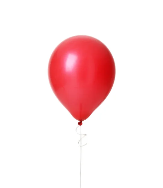 Image of single big red latex balloon for birthday party — Stock Photo, Image