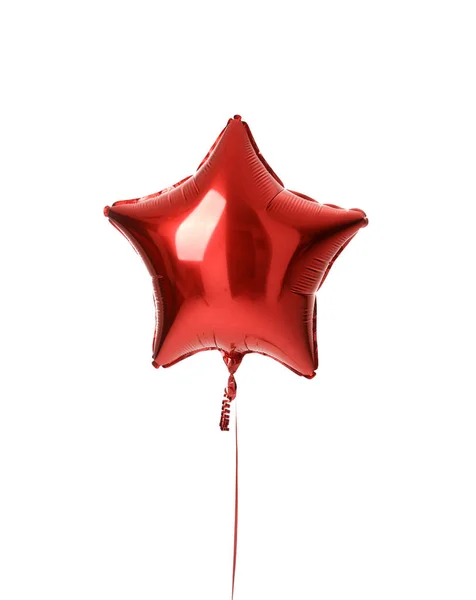 Image of single big red latex balloon for birthday party — Stock Photo, Image