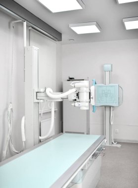 Muayene tıbbi hastane röntgen dolapta x-ışını