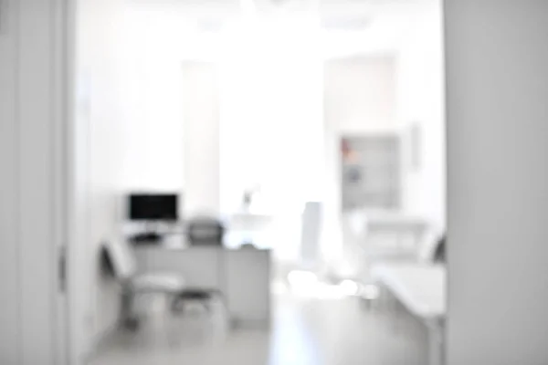 Medical dentist dental cabinet blurred background