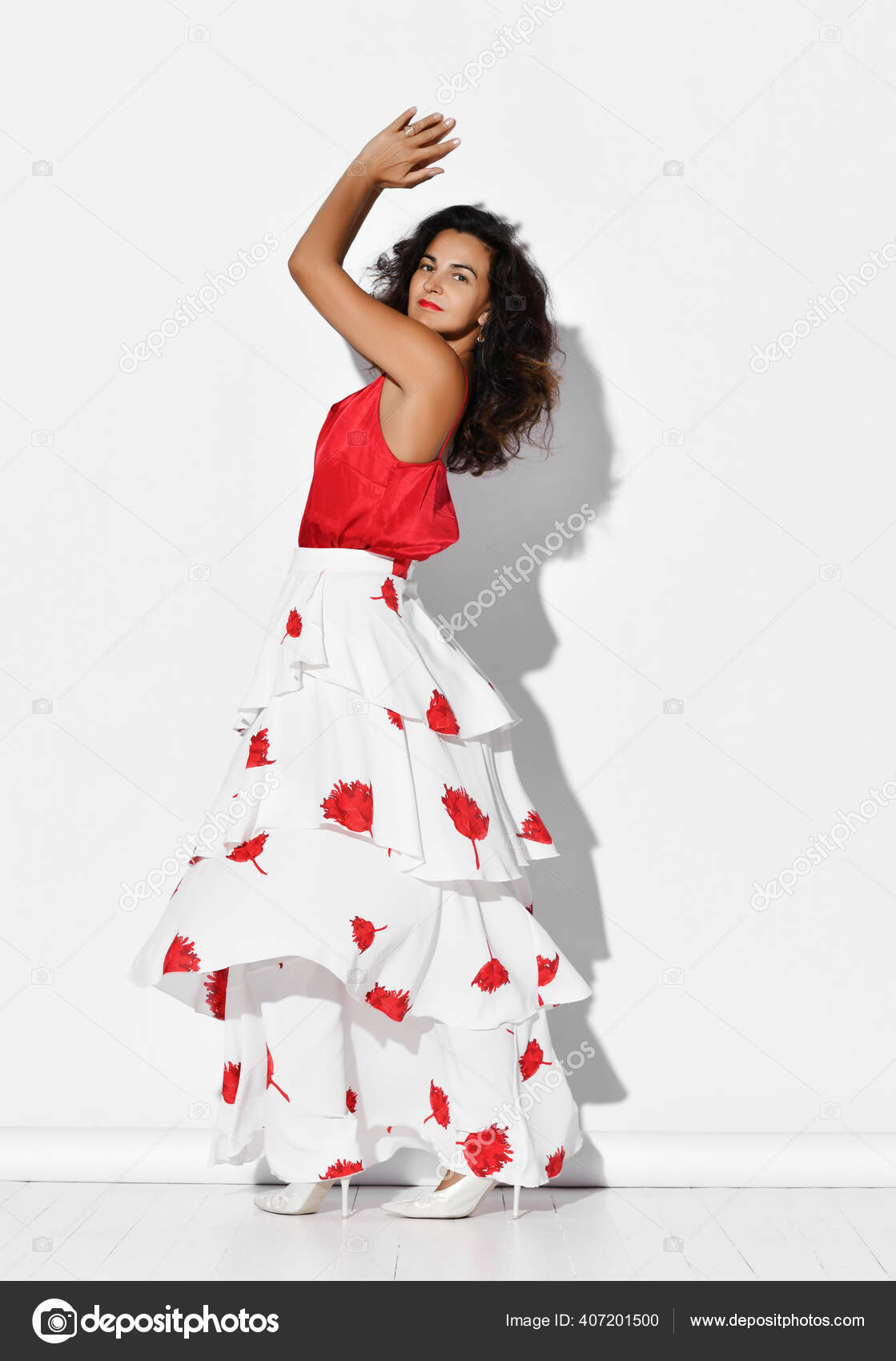 robe flamenco blanche