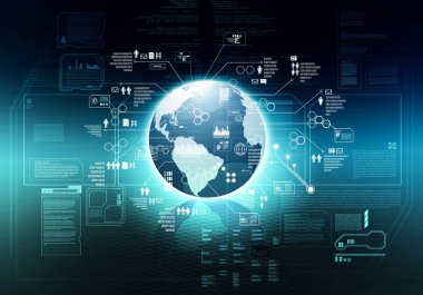 Internet büyük veri bilgi teknolojisi kavramsal görüntü