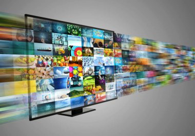 Internet, Multimedya ve geniş bant eğlence teknoloji akış