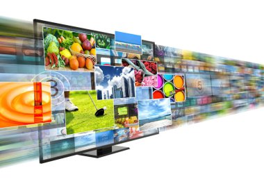 Internet, Multimedya ve geniş bant eğlence teknoloji akış