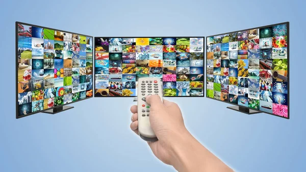 Internet Streaming Multimedia Und Breitband Unterhaltungstechnologie — Stockfoto