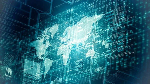 Internet concetto mondiale di informatica dei dati — Foto Stock