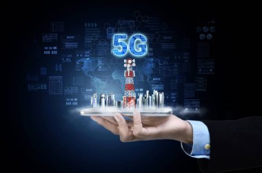 5g İnternet Kavramsal Resmi.