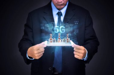 5g İnternet Kavramsal Resmi.