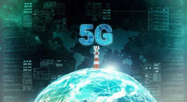 5g İnternet Kavramsal Resmi.