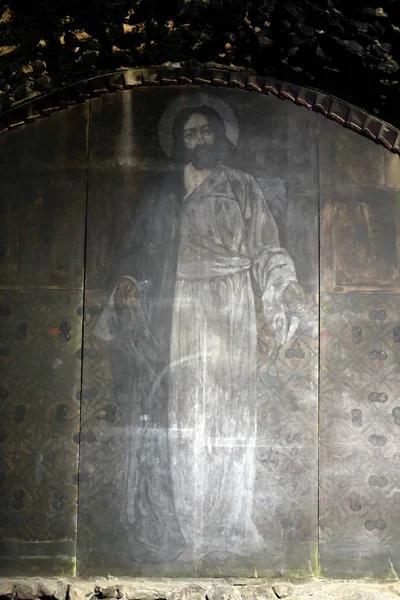 Красива старовинна ікона Христа в Православній Церкві — стокове фото