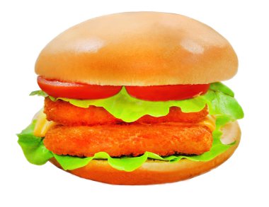 Balık ile Fotoğraflar büyük lezzetli burger fotoğraflandı
