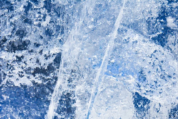 Textura Del Hielo Agua Congelada Fondo Invierno —  Fotos de Stock