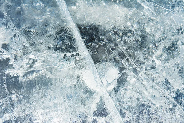 Textura Gelo Água Congelada Fundo Inverno — Fotografia de Stock