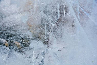 Buz doku. Donmuş su. Kış arka plan  