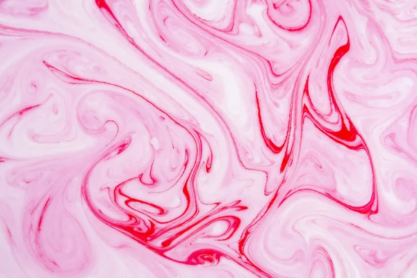 Абстрактний Красивий Візерунок Рожевого Білого Мармуру Східний Стиль Картини Ебру — стокове фото