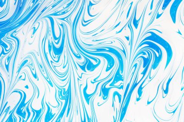 Soyut, güzel ve çok renkli desen modern resim. Su ile akrilik Ebru boyama Doğu tarzı swirls Ebru ile boyar. Şık renk kombinasyonu, hakiki lüks  