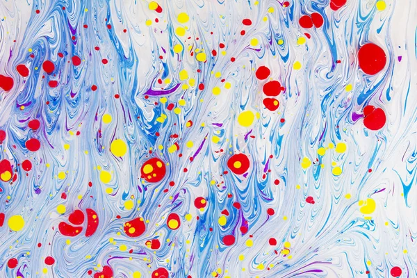 Abstract, beautiful and multi-colored pattern modern painting .The Eastern style of Ebru painting on water with acrylic paints swirls with marbling.Stylish color combination, genuine luxury