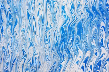 Soyut güzel mavi mermer desen. Su ile akrilik Ebru boyama Doğu tarzı swirls boyar. Renk, doğal lüks şık bir karışımı.  