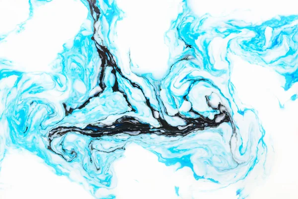 Abstrato Belo Padrão Mármore Azul Com Cor Preta Estilo Oriental — Fotografia de Stock