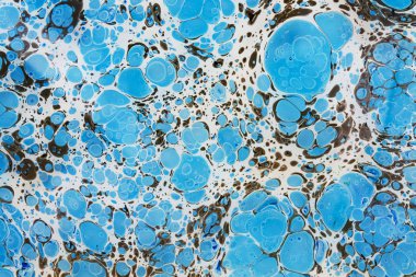 Renkli mürekkep ile soyut güzel mramirovanie. Su ile akrilik Ebru boyama Doğu tarzı swirls Ebru boyar. Doğal lüks şık bir karışımı 