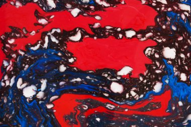 Güzel soyut Ebru çizim tekniği. Ebru su ile Akrilik boyalar boyama Türk usulü dalgalar katlanmış. Doğal lüks şık bir arada