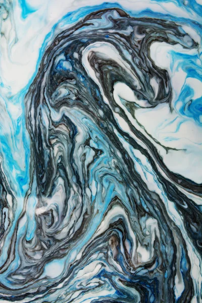Красиві Абстрактні Ebru Креслення Техніку Турецька Стиль Живопису Ebru Воді — стокове фото